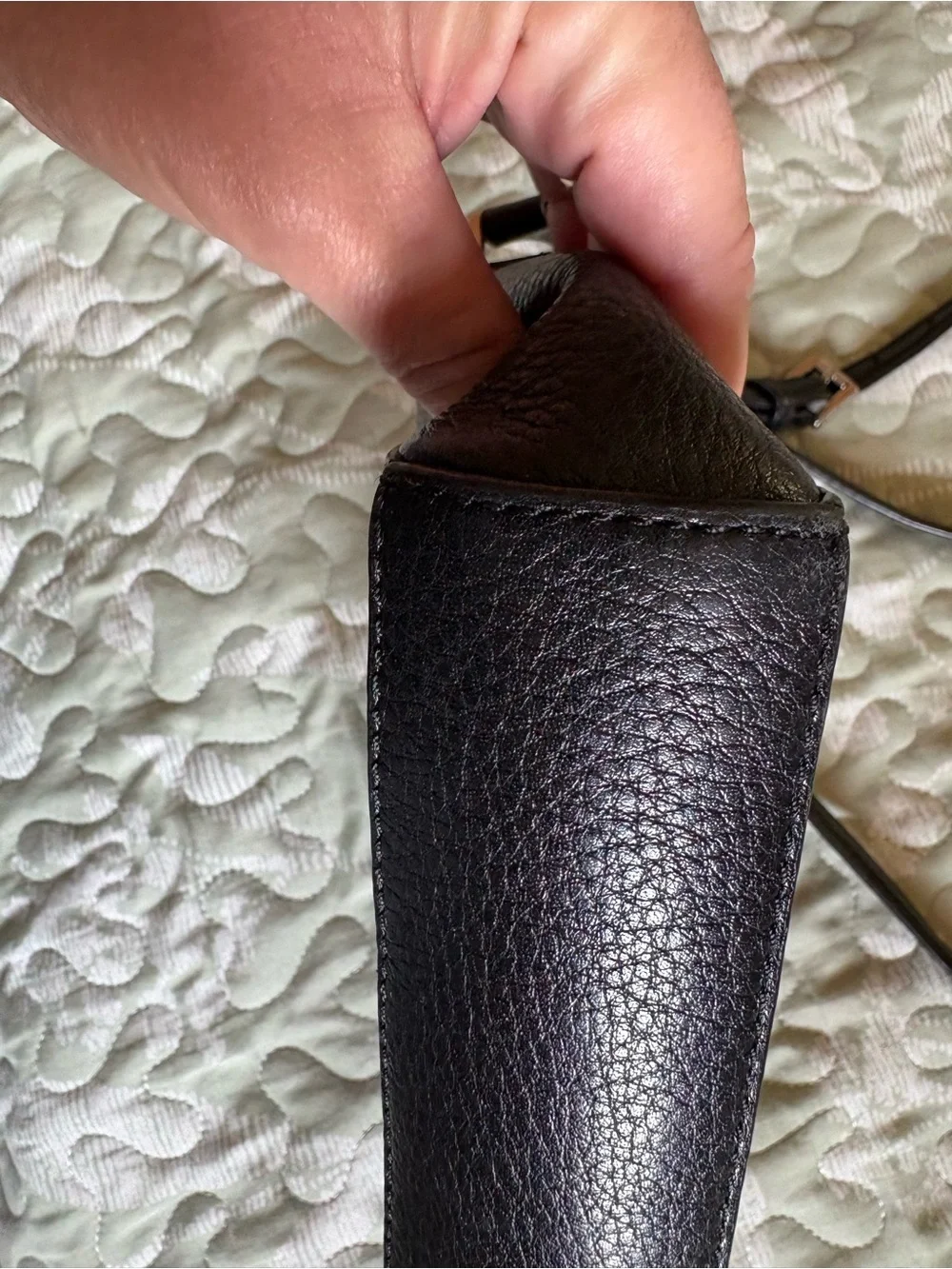 Michael Kors Black Pebbled Leather Crossbody